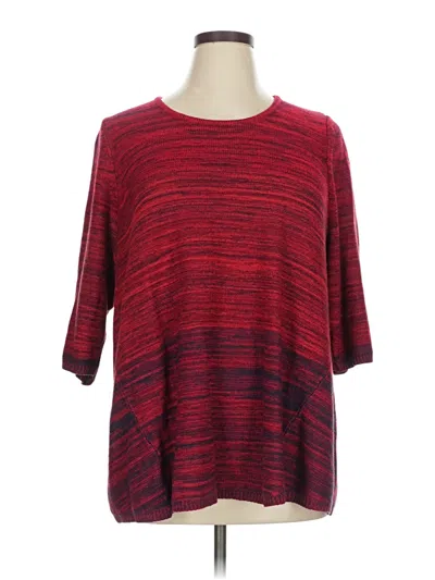 Pre-owned Catherines 3/4 Sleeve T-shirt In Red