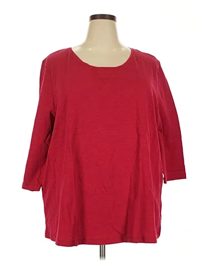 Pre-owned Catherines 3/4 Sleeve T-shirt In Red