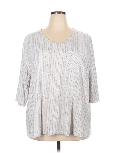 Pre-owned Catherines 3/4 Sleeve T-shirt In Silver