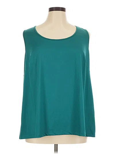 Pre-owned Catherines 3/4 Sleeve T-shirt In Teal