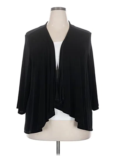 Pre-owned Catherines Cardigan Sweater In Black