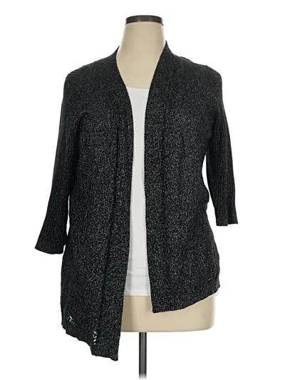 Pre-owned Catherines Cardigan Sweater In Black