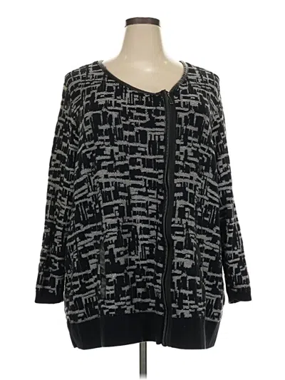 Pre-owned Catherines Cardigan Sweater In Black