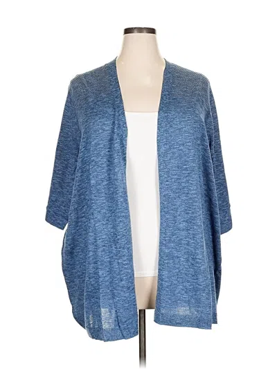 Pre-owned Catherines Cardigan Sweater In Blue