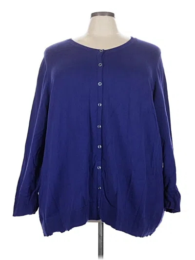 Pre-owned Catherines Cardigan Sweater In Blue