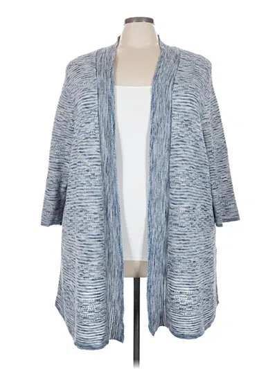 Pre-owned Catherines Cardigan Sweater In Blue