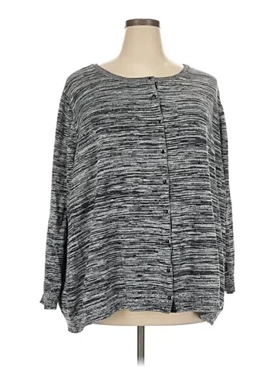 Pre-owned Catherines Cardigan Sweater In Gray