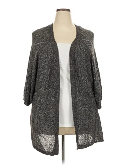 Pre-owned Catherines Cardigan Sweater In Gray