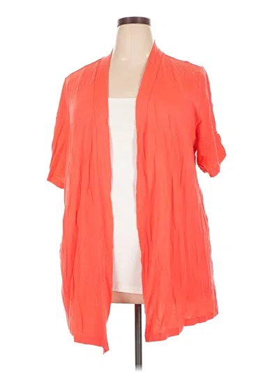 Pre-owned Catherines Cardigan Sweater In Orange