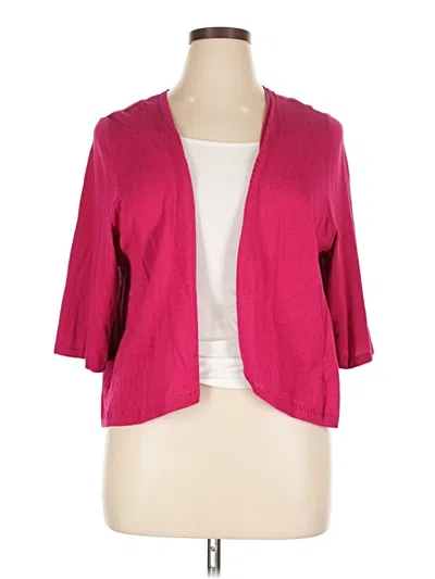 Pre-owned Catherines Cardigan Sweater In Pink
