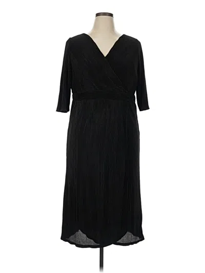 Pre-owned Catherines Casual Dress In Black