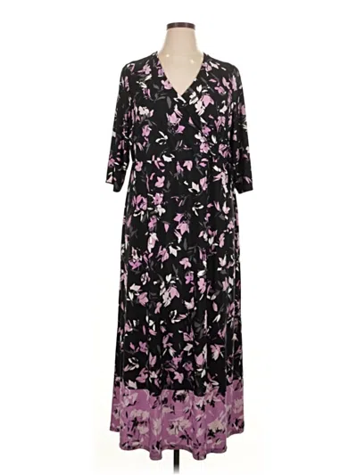 Pre-owned Catherines Casual Dress In Black