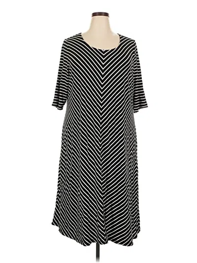 Pre-owned Catherines Casual Dress In Black