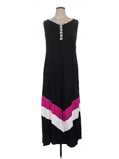 Pre-owned Catherines Casual Dress In Black