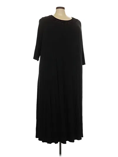 Pre-owned Catherines Casual Dress In Black