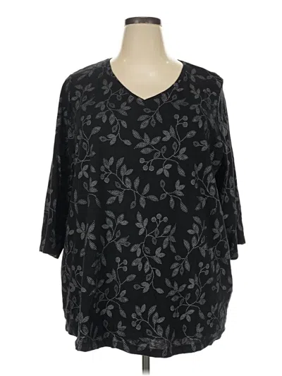 Pre-owned Catherines Casual Dress In Black
