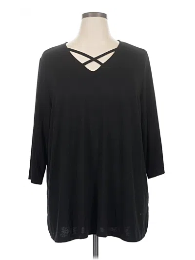 Pre-owned Catherines Casual Dress In Black