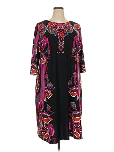 Pre-owned Catherines Casual Dress In Black