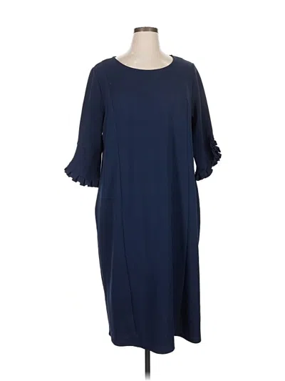 Pre-owned Catherines Casual Dress In Blue