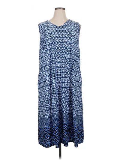 Pre-owned Catherines Casual Dress In Blue