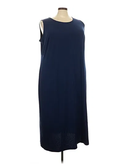 Pre-owned Catherines Casual Dress In Blue