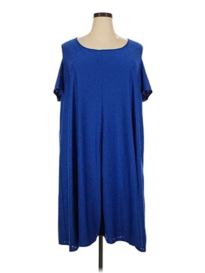 Pre-owned Catherines Casual Dress In Blue