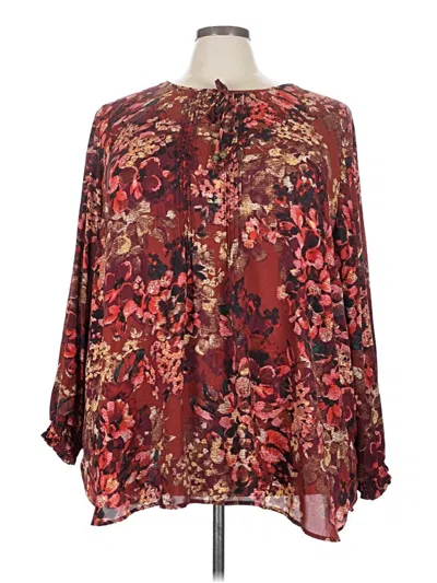 Pre-owned Catherines Casual Dress In Burgundy