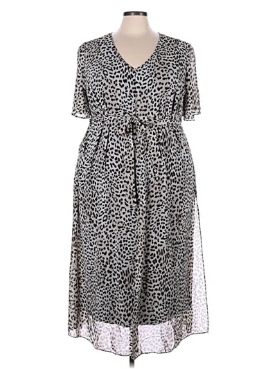 Pre-owned Catherines Casual Dress In Gray