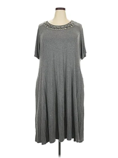 Pre-owned Catherines Casual Dress In Gray