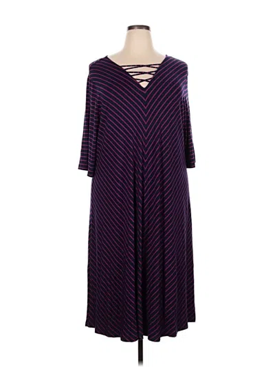 Pre-owned Catherines Casual Dress In Purple