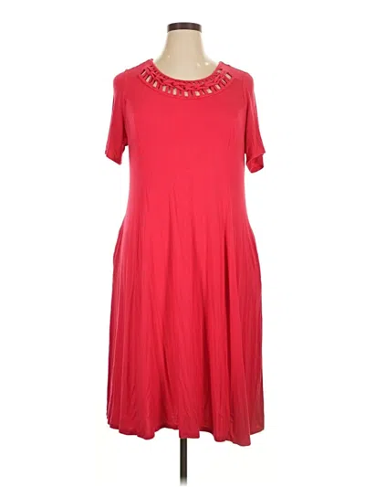 Pre-owned Catherines Casual Dress In Red