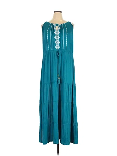 Pre-owned Catherines Casual Dress In Teal