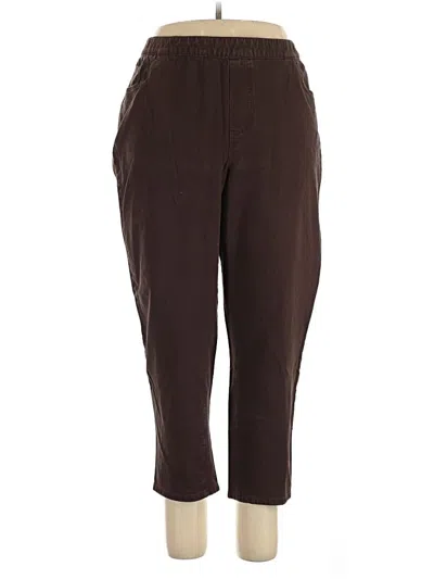 Pre-owned Catherines Casual Pants In Brown