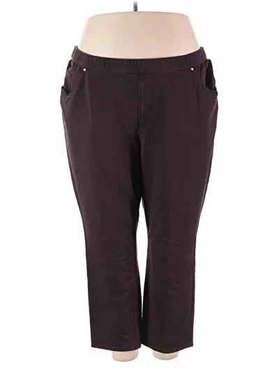 Pre-owned Catherines Casual Pants In Brown