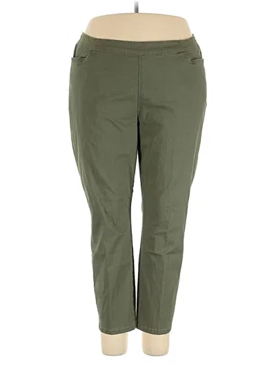 Pre-owned Catherines Casual Pants In Green