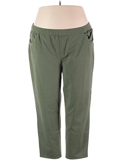 Pre-owned Catherines Casual Pants In Green