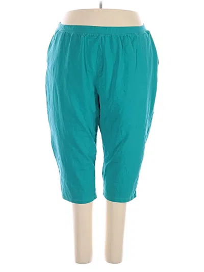 Pre-owned Catherines Casual Pants In Teal