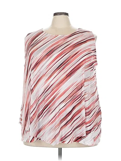 Pre-owned Catherines Long Sleeve Blouse In Red