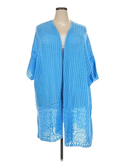 Pre-owned Catherines Poncho In Blue