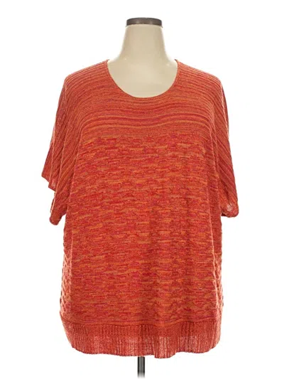 Pre-owned Catherines Poncho In Orange
