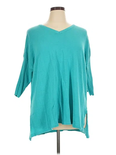 Pre-owned Catherines Poncho In Teal