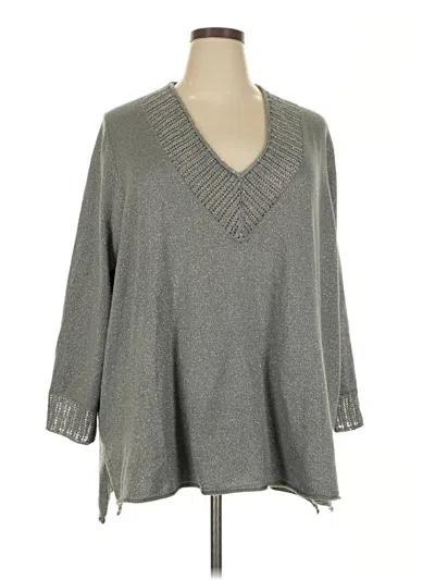 Pre-owned Catherines Pullover Sweater In Gray
