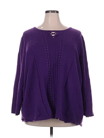 Pre-owned Catherines Pullover Sweater In Purple