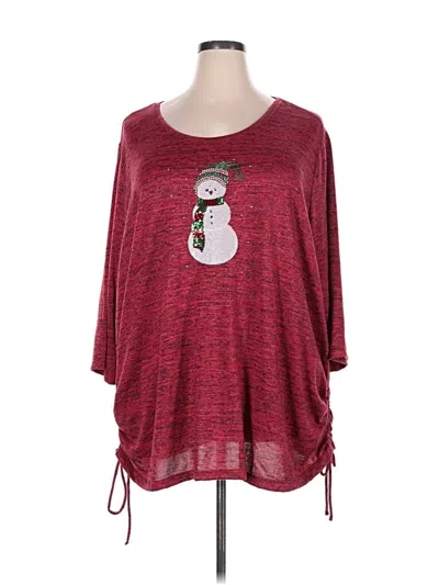 Pre-owned Catherines Pullover Sweater In Red