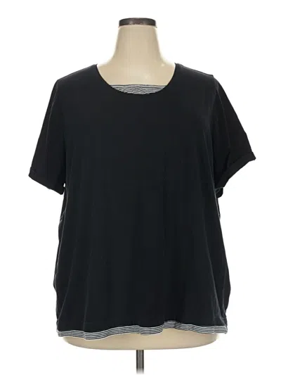 Pre-owned Catherines Short Sleeve T-shirt In Black