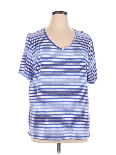 Pre-owned Catherines Short Sleeve T-shirt In Blue
