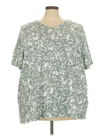 Pre-owned Catherines Short Sleeve T-shirt In Green