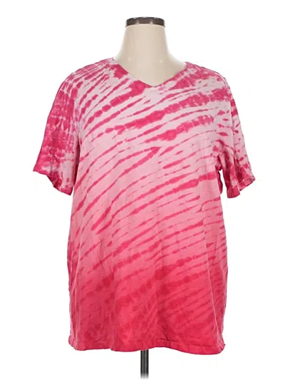 Pre-owned Catherines Short Sleeve T-shirt In Pink
