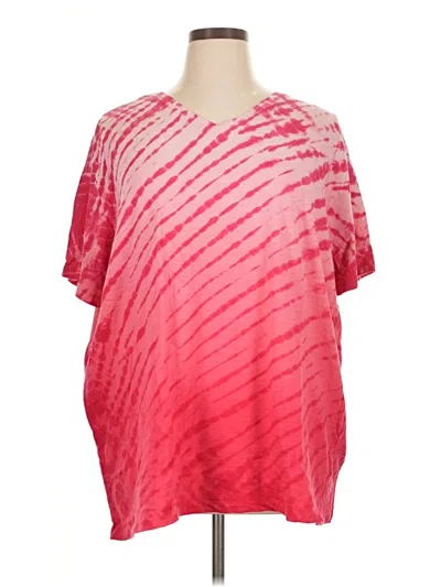 Pre-owned Catherines Short Sleeve T-shirt In Pink