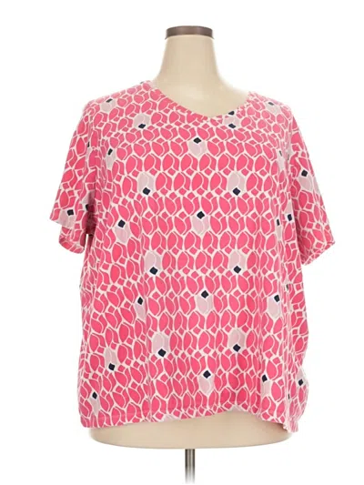Pre-owned Catherines Short Sleeve T-shirt In Pink